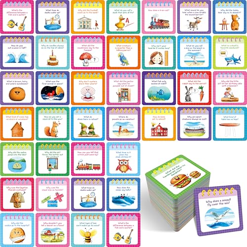 Gethelud 170 Joke Cards for Kids Cute Lunchbox Notes Inspirational and Motivational Affirmations Cards for Children, Jokes and Puns for Boys and Girls, Perfect for Parties, Schools, Bake Sales, Picnics - Image 1