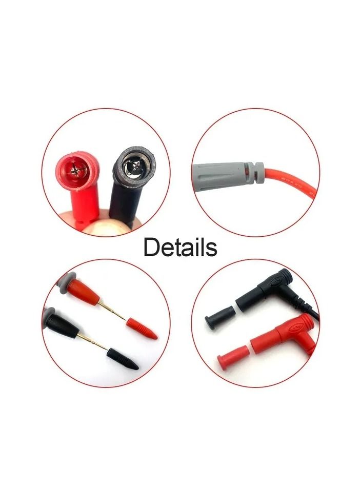 زوج واحد من أسلاك اختبار المقياس المتعدد المعزولة، كابل عالمي تيار متردد تيار مستمر 1000 فولت 20 أمبير CAT II قلم مجسات قياس، سلك اختبار متعدد المقاييس - Image 3