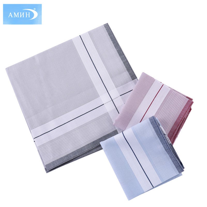 40Cm Cotton Men'S Business Handkerchief Classic Satin Handkerchief Pocket Towel Hand Towel Square Towel Pure Cotton Diy - Image 1