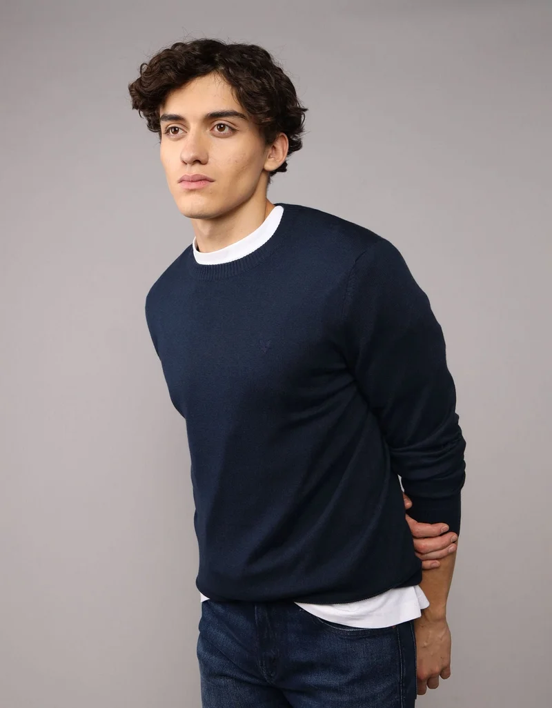 AE Waffle Crew Neck Sweater