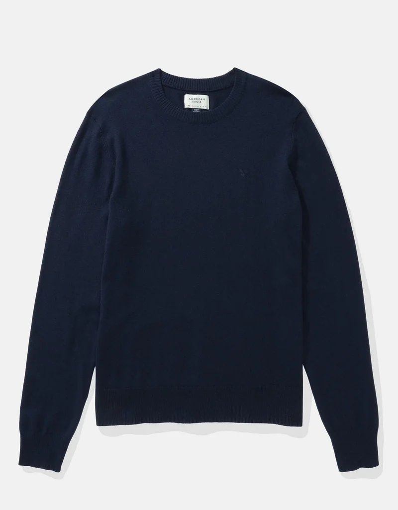 American Eagle  AE Waffle Crew Neck Sweater for Men | Best Price UAE