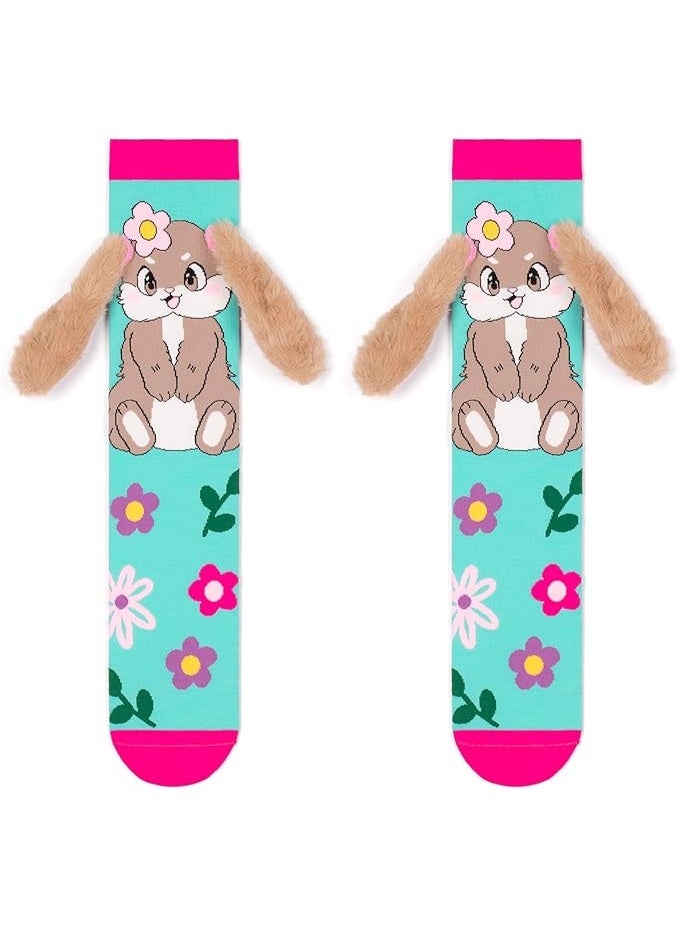FengSVMA Crazy Socks for Kids - Cute Knee High Silly Socks Funny Style Colorful Cute Animal Knee High Socks for 3-12 Years Kids - Image 1