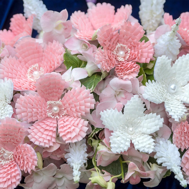 EupHHonycs 400 Pcs White Pearl Double Heads 2mm Flower Stamens Artificial Pearlized Floral Pollens Stamen Handmade Artificial Pistil for Flower Making Supplies Crafts Christmas Wedding Scrapbook Decoration - Image 4