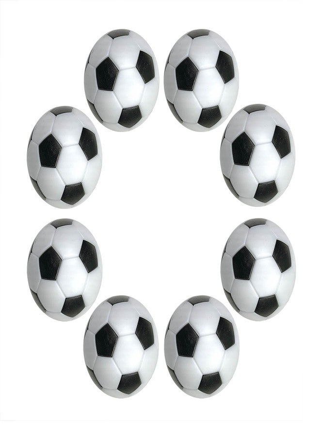 Tenalleys 8 Pack Table Soccer Foosballs 1.42 Inch Replacement Balls Soccer Game Table Soccer Balls Foosball Accessory (Black White) - Image 1