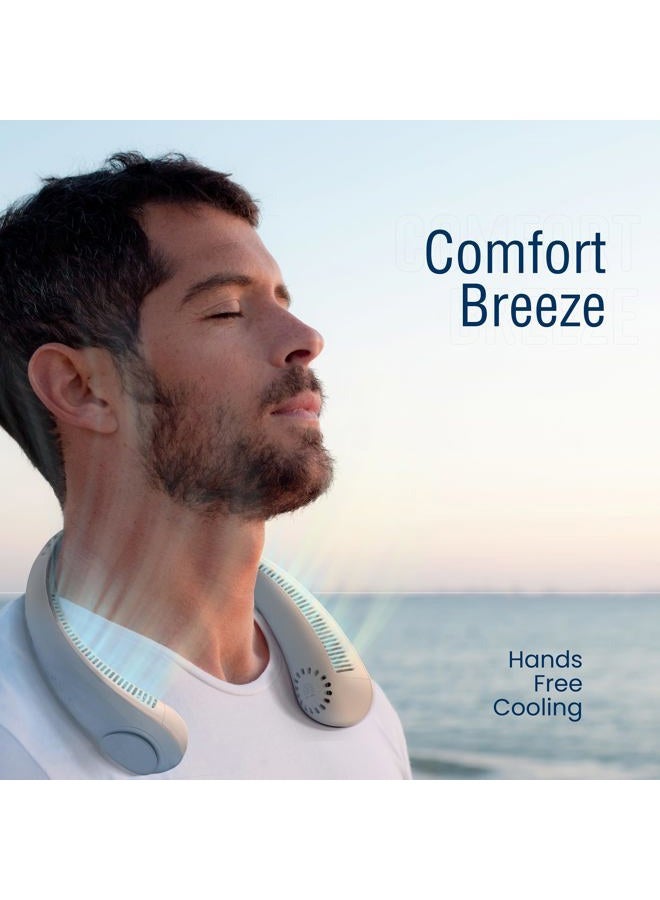 NEXAIR Portable Neck Fan - 3 Speed Rechargeable Bladeless Neck Cooler, Quality Comfortable Lightweight, Personal Neck Fan For Women & Men Modern Design, Great Cooling Fan For Travel, Outdoors & Sports - Image 2
