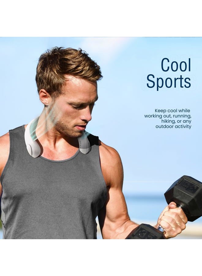 NEXAIR Portable Neck Fan - 3 Speed Rechargeable Bladeless Neck Cooler, Quality Comfortable Lightweight, Personal Neck Fan For Women & Men Modern Design, Great Cooling Fan For Travel, Outdoors & Sports - Image 4