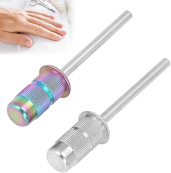 Sonew Nail Bit Round Bit Nail Art Mandrel Bit for Both Left and Right Handed Shank efile Bit Fast Remove Acrylic or Hard Gelfor Manicure Tool Accessory Sanding Band - Image 1