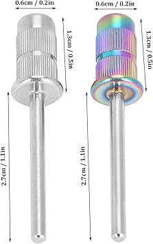 Sonew Nail Bit Round Bit Nail Art Mandrel Bit for Both Left and Right Handed Shank efile Bit Fast Remove Acrylic or Hard Gelfor Manicure Tool Accessory Sanding Band - Image 3
