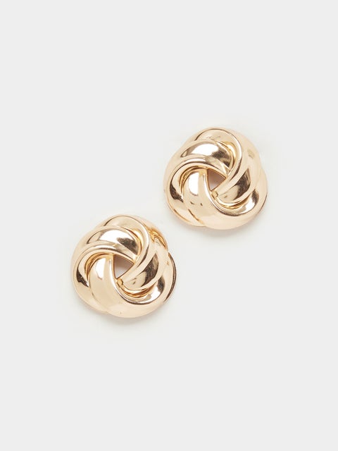 أقراط ستايلي دائرية مرصعة