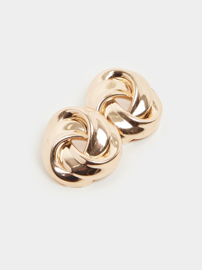 Styli Styli Round Stud Earrings  - Image 4