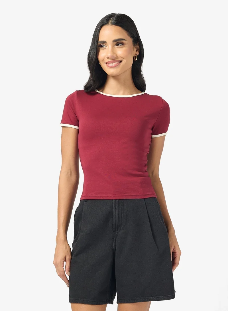 Ginger Ringer Detail T-shirt