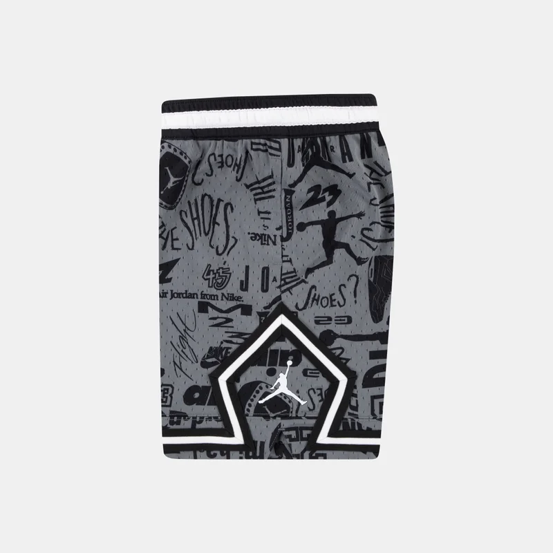 Jordan Grey Kids' Dri-FIT MJ Printed Basketball Shorts  | Best Price UAE