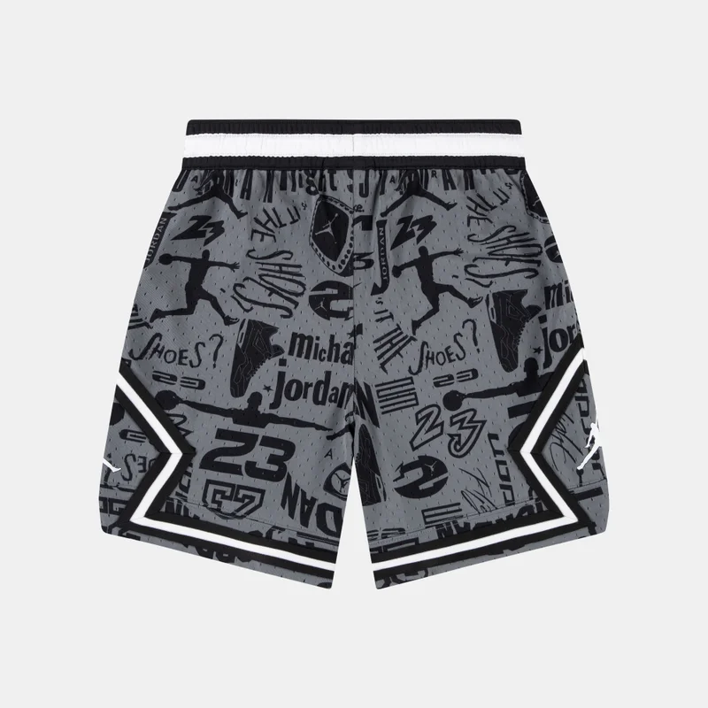Jordan Grey Kids' Dri-FIT MJ Printed Basketball Shorts  | Best Price UAE