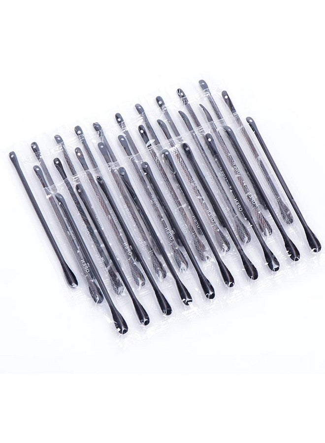 Luzen 100 قطعة أداة إزالة الرؤوس السوداء القابلة للاستخدام مرة واحدة أداة ضغط البثور المهنية مزدوجة الرأس أداة استخراج الرؤوس السوداء عصا قطنية أداة تجميل سوداء - Image 1