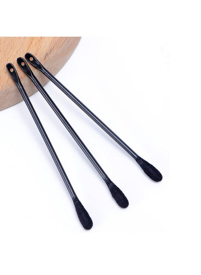 Luzen 100 قطعة أداة إزالة الرؤوس السوداء القابلة للاستخدام مرة واحدة أداة ضغط البثور المهنية مزدوجة الرأس أداة استخراج الرؤوس السوداء عصا قطنية أداة تجميل سوداء - Image 2