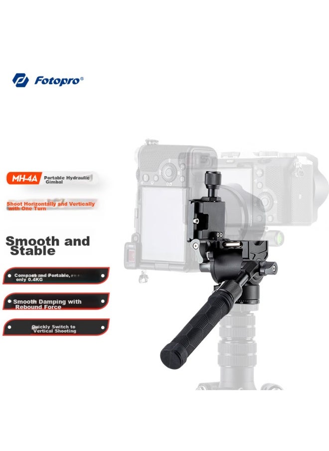 Fotopro Fotopro Mh-4a, Horizontal And Vertical Shooting, Hydraulic Rebound, Universal 1/4 Interface, Camera Mirrorless Video Shooting, Hydraulic Gimbal  - Image 1