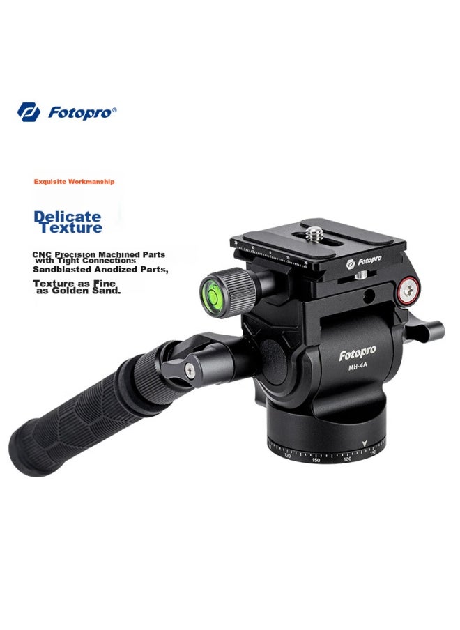 Fotopro Fotopro Mh-4a, Horizontal And Vertical Shooting, Hydraulic Rebound, Universal 1/4 Interface, Camera Mirrorless Video Shooting, Hydraulic Gimbal  - Image 2
