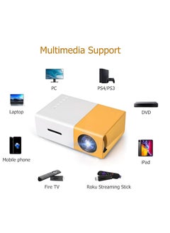 BORTONY Portable Mini Projector 1920x1080P Smart LED Projector for Cartoons Outdoor Movies 400 Lumens Remote Control Home Theater Cinema Video Projector with HDMI TF Card USB Interfaces  - Image 2