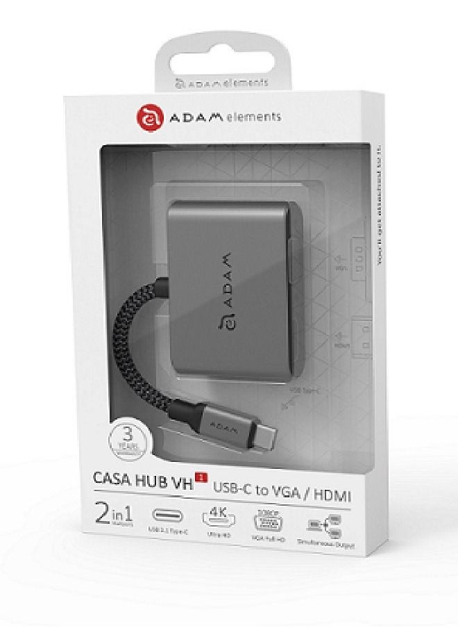 ADAM ELEMENTS Adam elements casa vh1 usb c to vga and hdmi  - Image 4