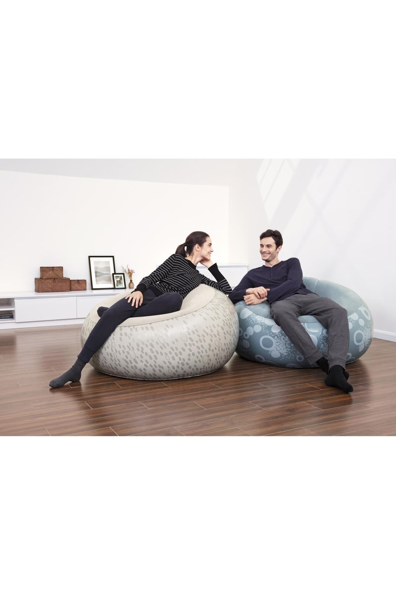 Bestway كرسي قابل للنفخ من بست واي بتصميم ناعم 112x112x66 سم، قطعة واحدة متنوعة (قد يختلف النمط واللون) | كرسي هوائي | كرسي قابل للنفخ للاستخدام الداخلي والخارجي - Image 3