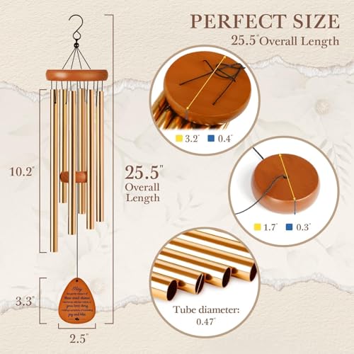 SteadStyle Happy Anniversary Decorations for Couples, Parents, Husband, Wife, Wedding Anniversary Keepsake Wind Chimes - Image 5