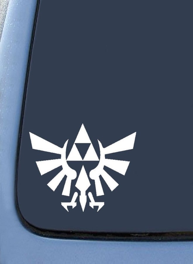 Creative Concept Ideas Legend of Zelda Triforce -Decal Vinyl Sticker|Cars Trucks Walls Laptop| White |6.0 x 3.6 in|CCI163 - Image 1