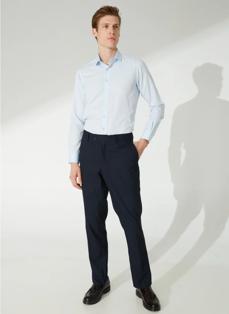 Süvari Normal Waist Normal Leg Regular Fit Navy Blue Men's Trousers PN1014300204