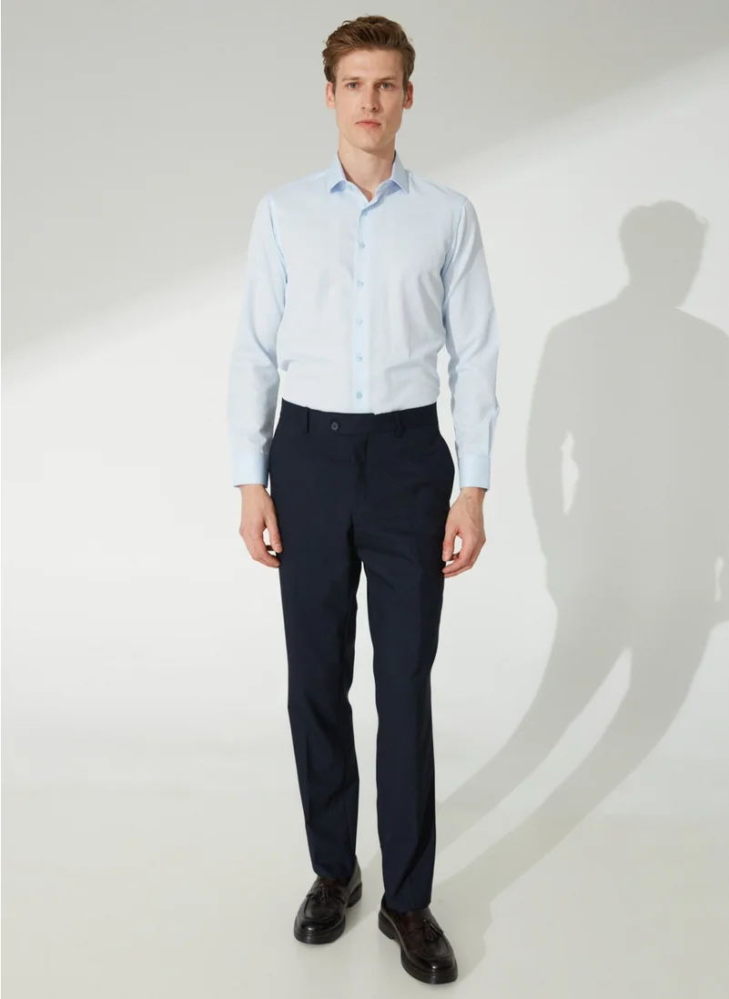 Süvari Normal Waist Normal Leg Regular Fit Navy Blue Men's Trousers PN1014300204