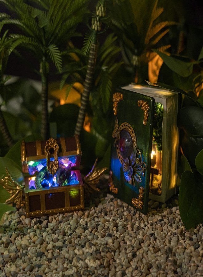 FUNSHOWCASE Resin Box Silicone Molds Set of 2, Treasure Chest and Magic Book Case with Lids - Image 4