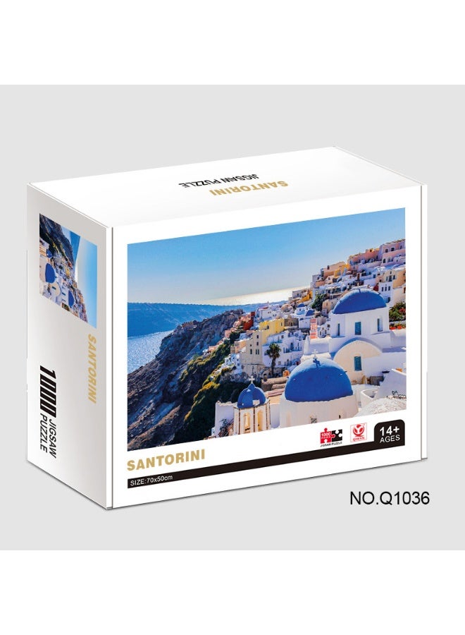 1000-Piece Colorful Scenic Oil Painting Jigsaw Puzzle - Image 1