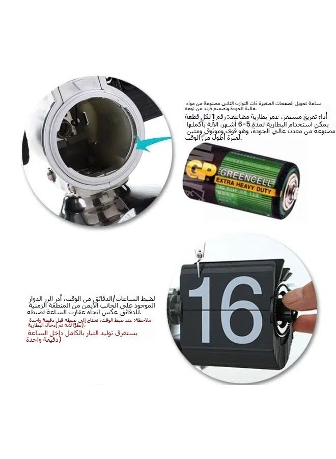 Wonderfully carved vintage small balance automatic -turning clock European living room table clock handicraft one-legged clock - Image 4