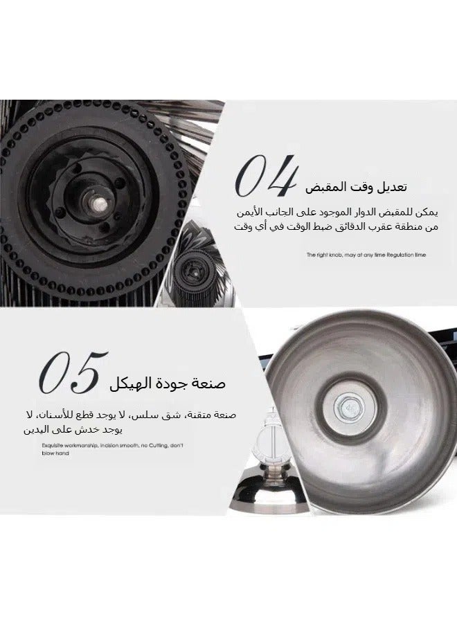 Wonderfully carved vintage small balance automatic -turning clock European living room table clock handicraft one-legged clock - Image 3