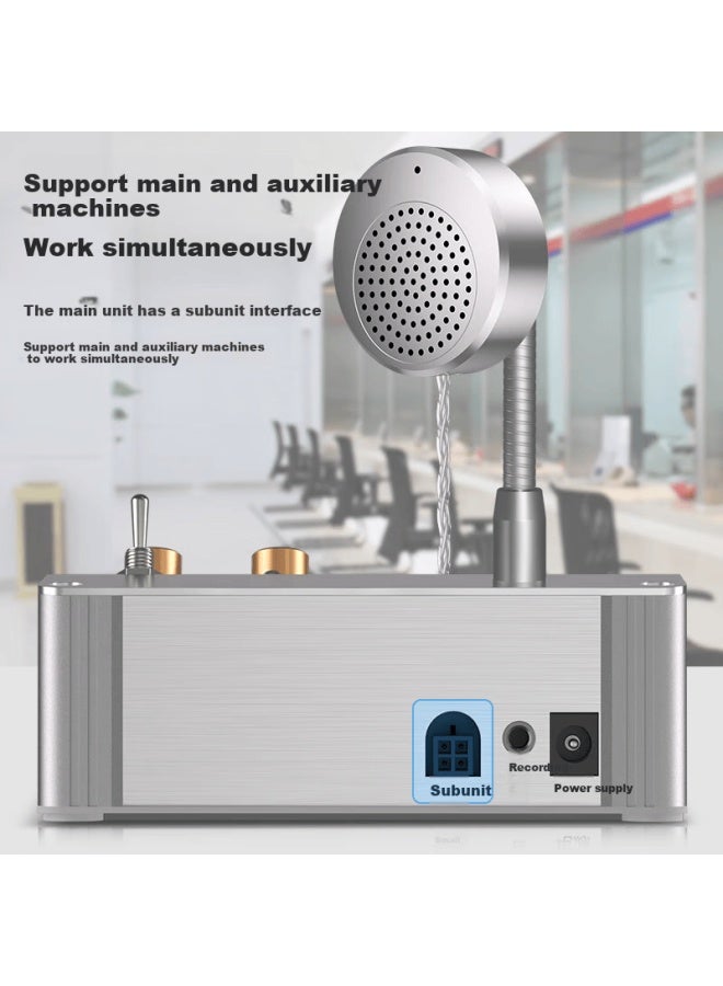 Nintaus Jt-x1816 Circular Two-way Intercom For Windows, Hoal Bank Counter Station Post Office Restaurant Shop Window Amplifier Dedicated Intercom Microphone - Image 4