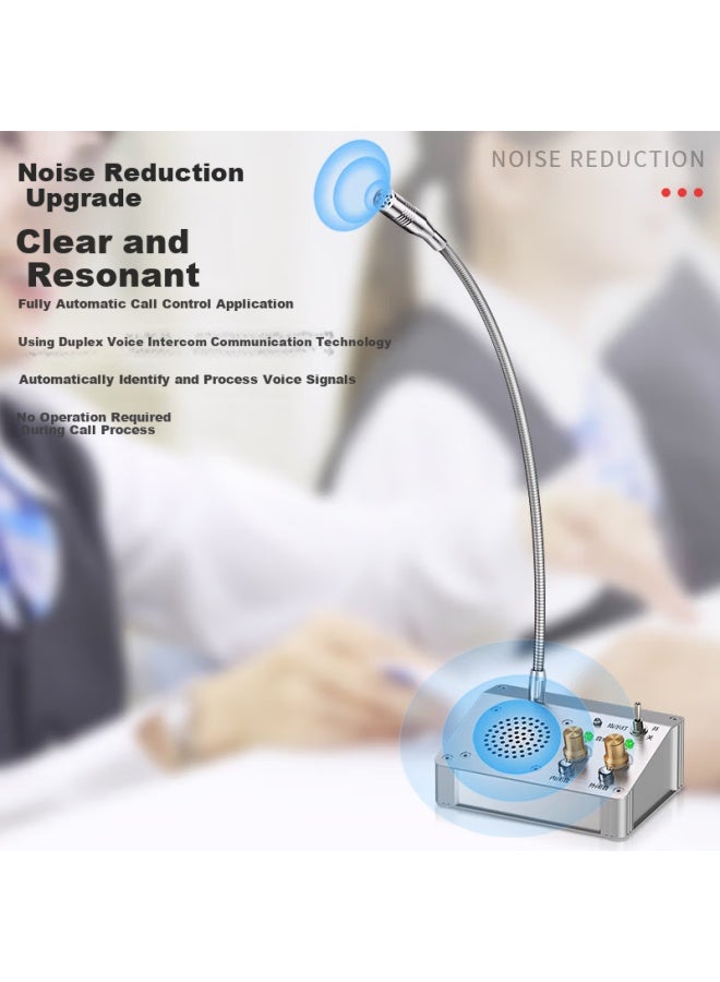 Nintaus Jt-x1816 Circular Two-way Intercom For Windows, Hoal Bank Counter Station Post Office Restaurant Shop Window Amplifier Dedicated Intercom Microphone - Image 3