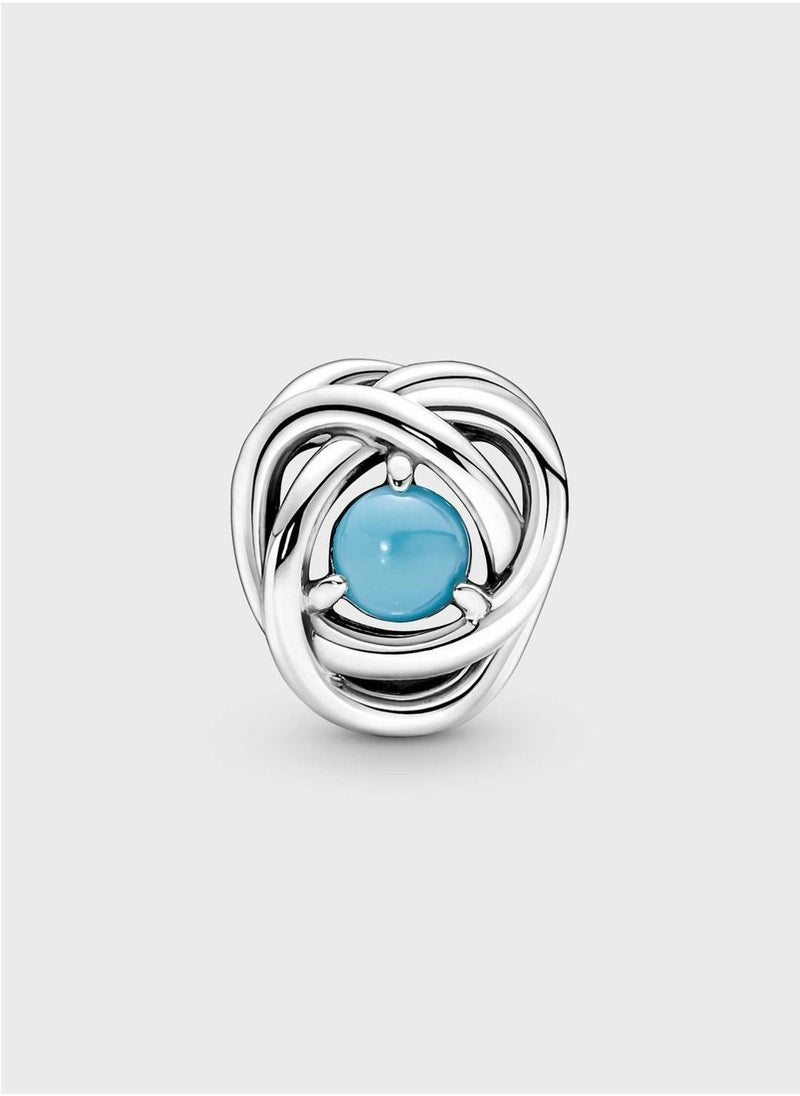 PANDORA Turquoise Blue Eternity Circle Charm  - Image 2