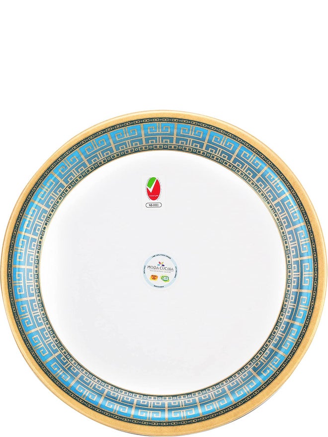 MODA CUCINA طبق صغير من ميلامين مودا كوتشينا باللون الأزرق الرائع