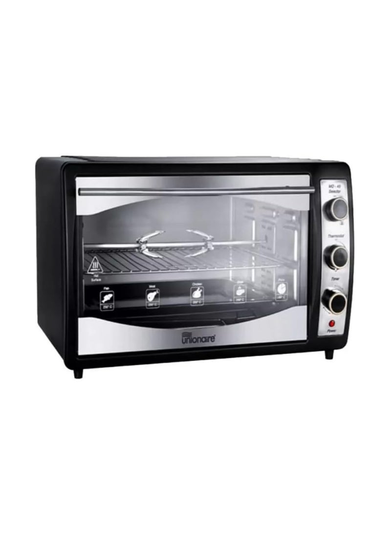 UNIONAIRE Electric Oven With Grill 48.0 L 1600.0 W MO48E-32    Black/Silver  - Image 2