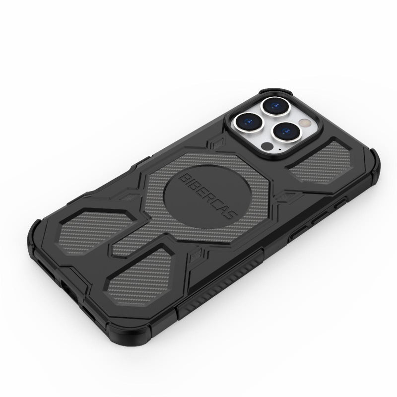 BIBERCAS For Iphone 16 Pro Max Real Color Series Magsafe Shockproof Phone Case(Gray) - Image 3