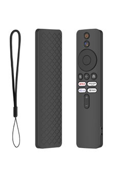 KASTWAVE KASTWAVE Silicone Case for XIAOMI MI Box S, Silicone Protective Case for Xiaomi Mi TV Box S (2nd Gen) Remote, 2nd Gen Stick Remote Control Anti Slip Silicone Protective Skin Cover with Lanyard (Black)  - Image 1