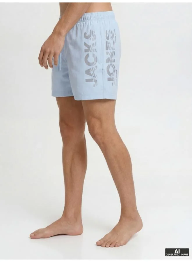 JACK & JONES  Logo Drawstring Swim Shorts for Men | Best Price UAE