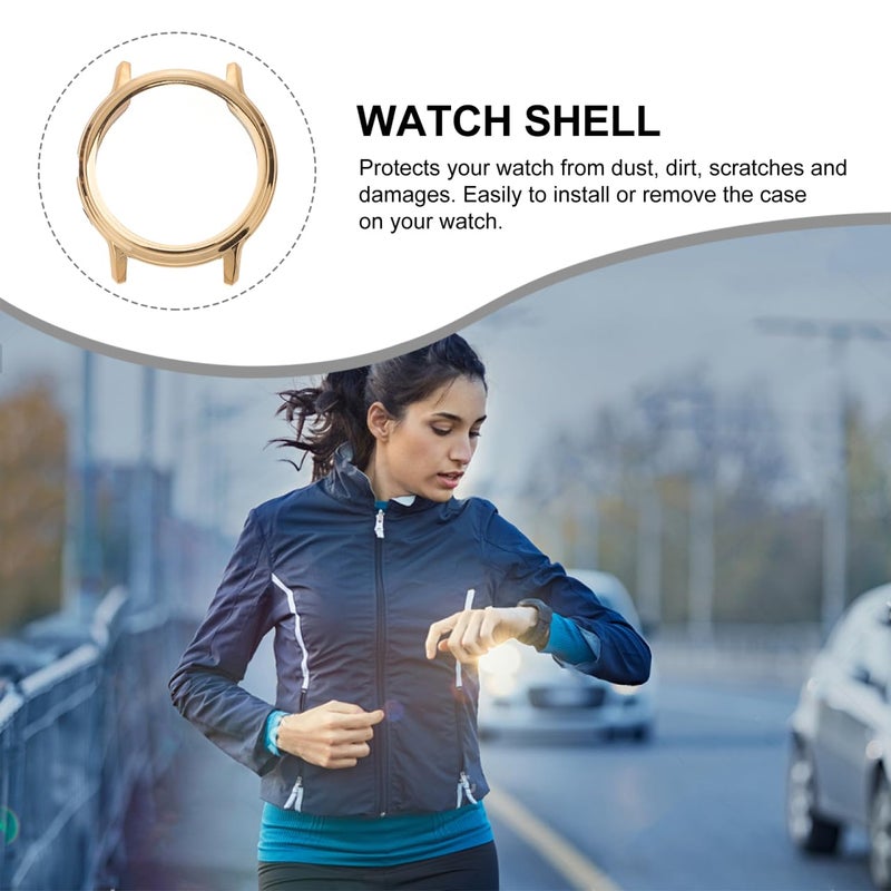 غطاء واقي ذهبي متوافق مع ساعة Fossil Gen 5 Carlyle HR الذكية - Image 4