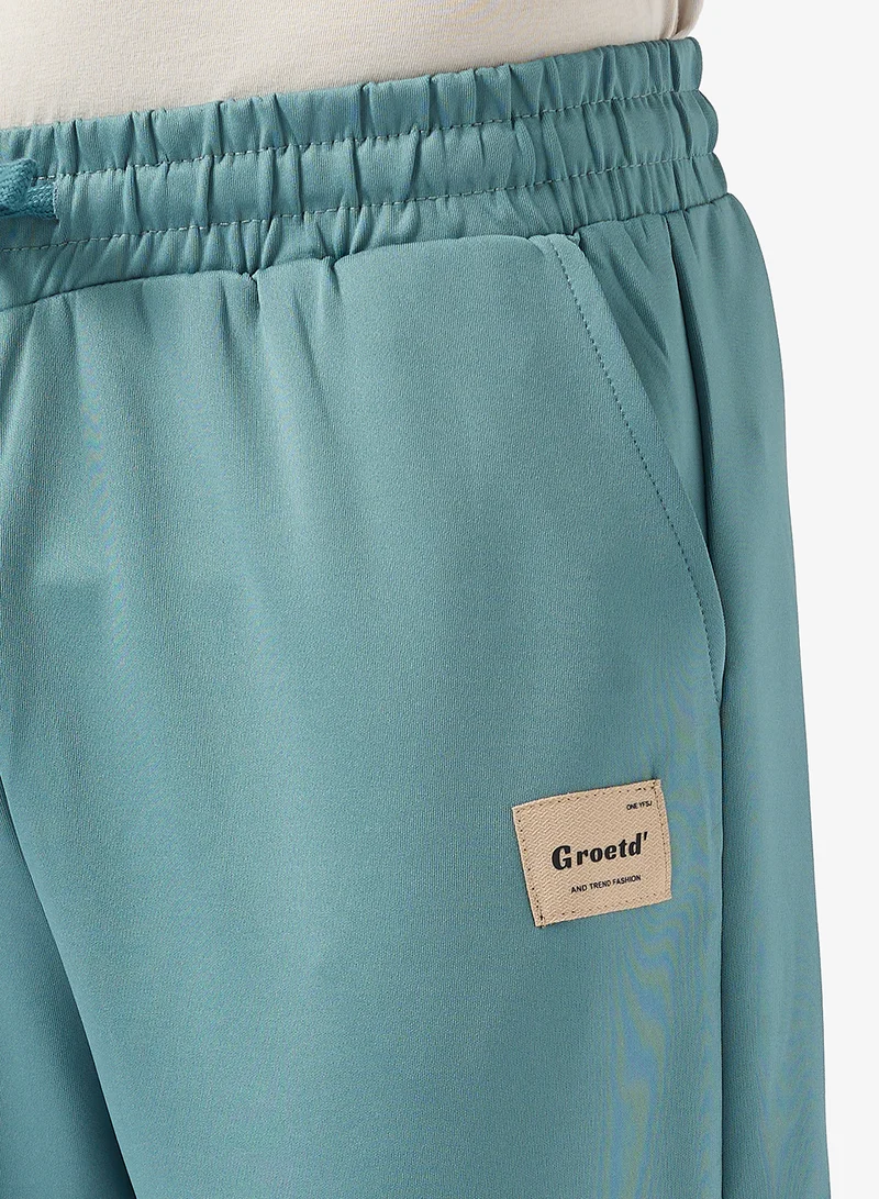 Seventy Five Basics Relaxed Fit Emblem Joggers