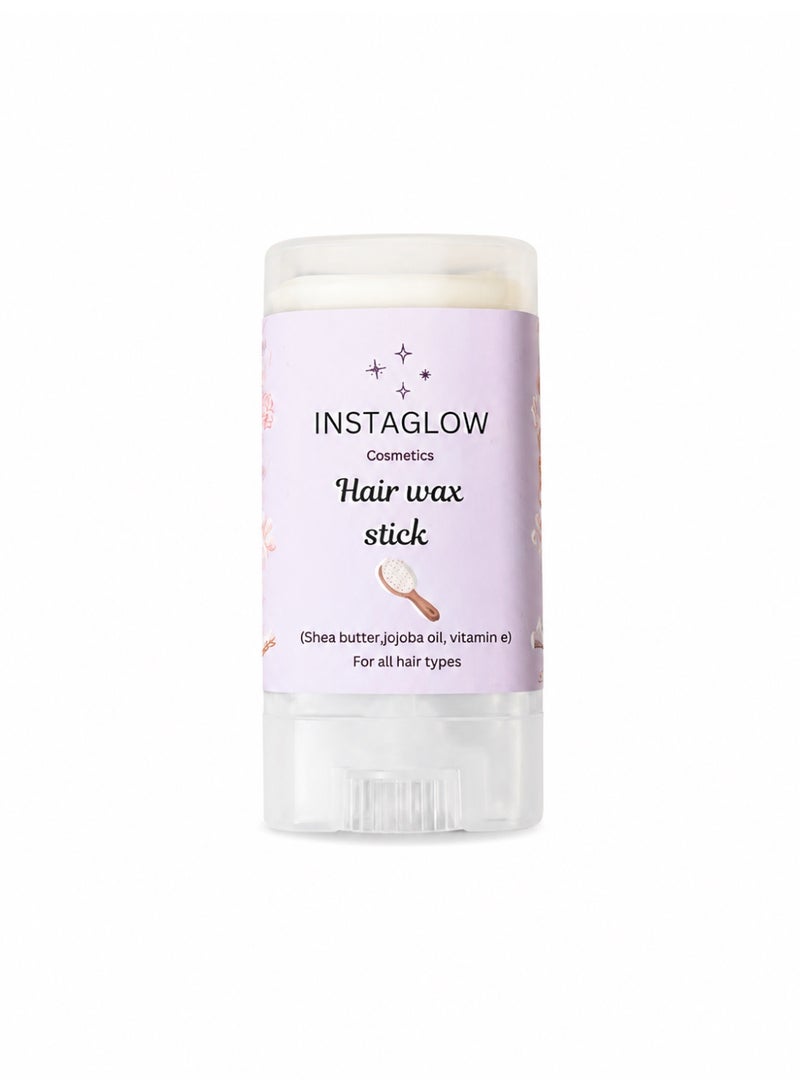 INSTAGLOW Hair Wax Stick with Jojoba Oil, Shea Butter & Vitamin E  + Free Pink or Gold Satin Scrunchie - Image 1