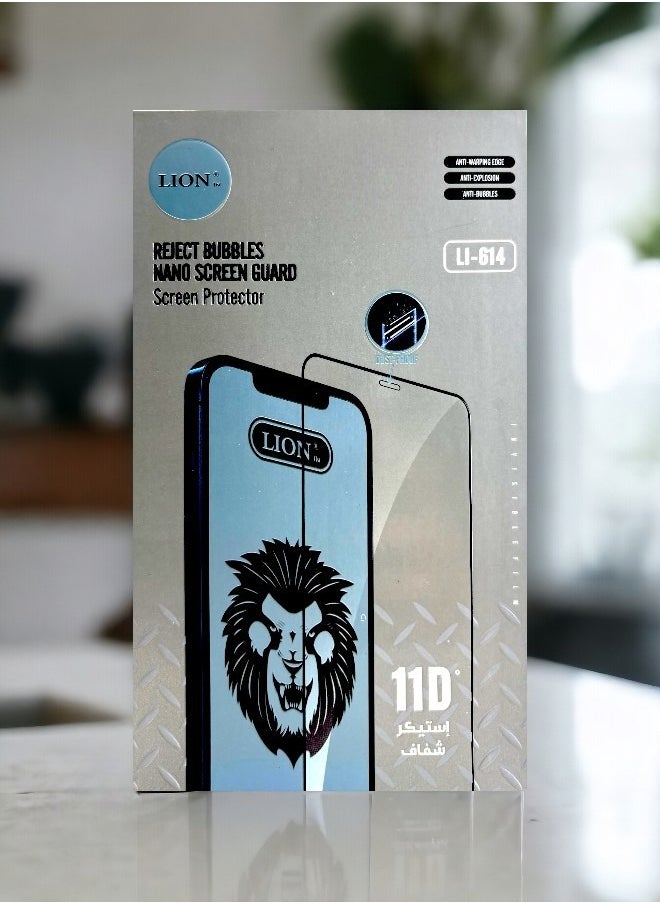 ليون - واقي شاشة نانو لآيفون 12 برو ماكس (iPhone 12 Pro Max) 11D مضاد للكسر و الخدش و بوضوح عالي UHD حماية قصوى للشاشة من الخدوش والكسر من Lion - Image 1