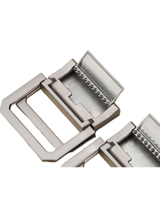 Jevi Outdoor Sports Casual Canvas Belt, Men'S Double-Buckle Leather Belt, Student Trendy Fashion Waistband, Military Training Belt - Image 2