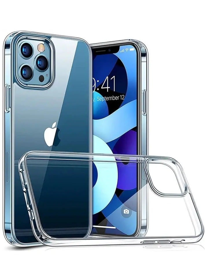 سبيس حافظة ايفون  14 برو شفاف, مقاوم للخدش والاصفرار، حماية من السقوط - Image 1