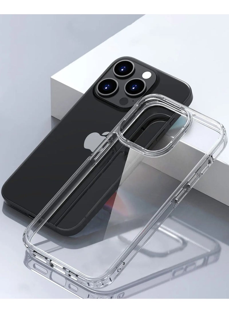 سبيس حافظة ايفون  14 برو شفاف, مقاوم للخدش والاصفرار، حماية من السقوط - Image 2