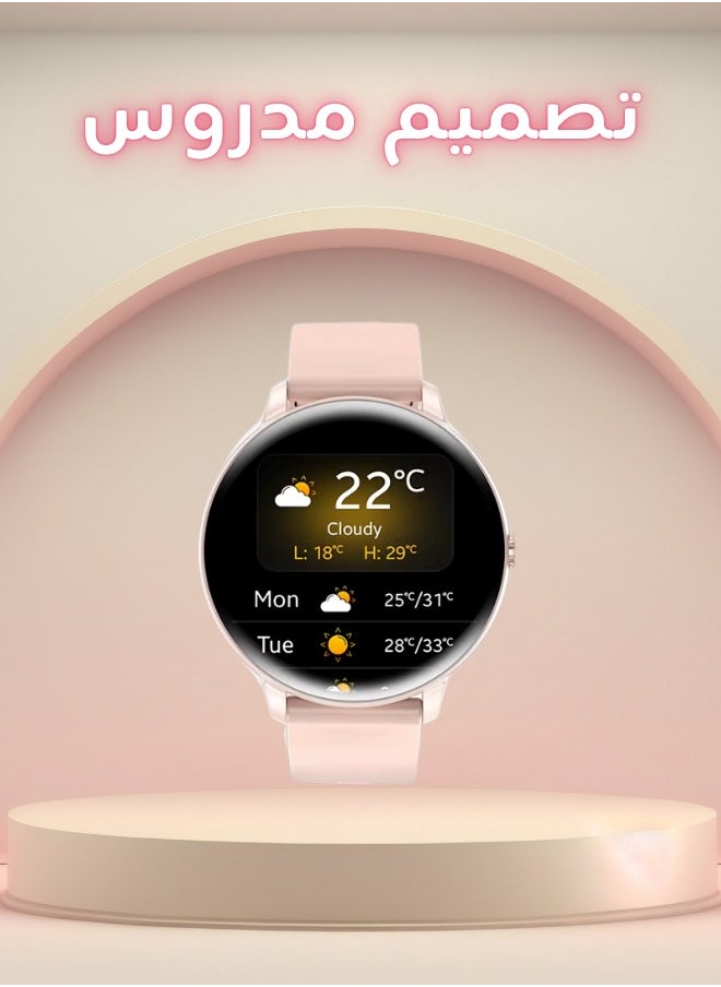 AOLON GTR Smart Watch Bluetooth Talk Heart Rate Blood Pressure DIY Wallpaper Sports Waterproof Smart Watch Gold  - Image 2