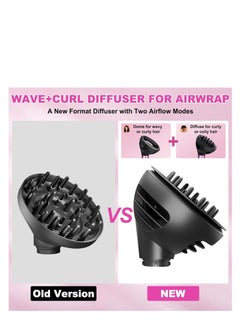 Generic Wave & Curl Diffuser for Dyson Airwrap – Two Airflow Modes for Defined Curls & Bouncy Waves, Compatible with Airwrap HS01/HS05, Hair Diffuser Attachment to Enhances Texture & Controls Frizz  - Image 4