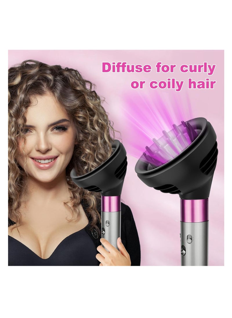 ماركة غير محددة - موزع Wave & Curl ل Dyson Airwrap - وضعان لتدفق الهواء لتجعيد الشعر المحدد والتموجات النطاطة ، متوافق مع Airwrap HS01 / HS05 ، ملحق موزع الشعر لتعزيز الملمس والتحكم في التجعد - Image 1